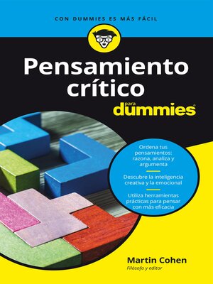 cover image of Pensamiento crítico para Dummies